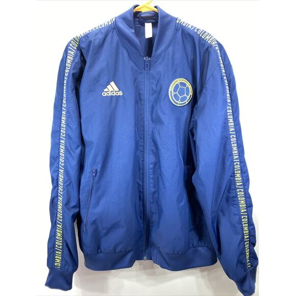 Adidas Federacion Columbiana Futbol Jacket Men's Medium 44" Chest   30" Length - Picture 1 of 11
